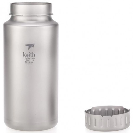 GOURDE 1.2 LITRES TITANE LARGE GOULOT KEITH