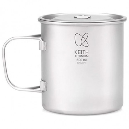 TASSE POPOTE TITANE 60 CL KEITH AVEC COUVERCLE