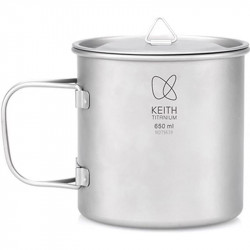 TASSE POPOTE AVEC COUVERCLE EN TITANE 65 CL KEITH