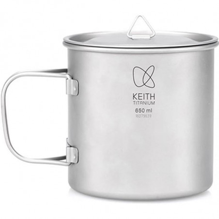 TASSE POPOTE AVEC COUVERCLE EN TITANE 65 CL KEITH