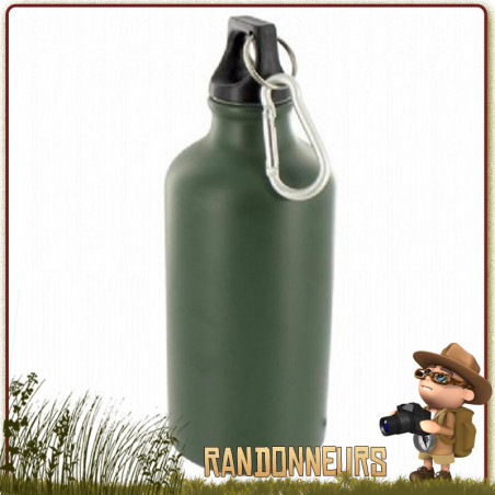 Gourde Militaire Aluminium 50 cl Highlander Verte