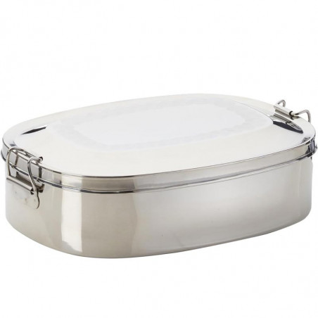BOITE ACIER INOXYDABLE ETANCHE ALIMENTAIRE 1.2 LITRES BASIC NATURE
