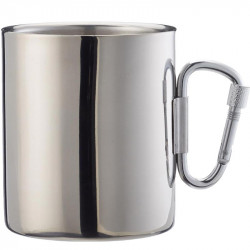 TASSE INOX ISOTHERME 33 CL AVEC MOUSQUETON BASIC NATURE