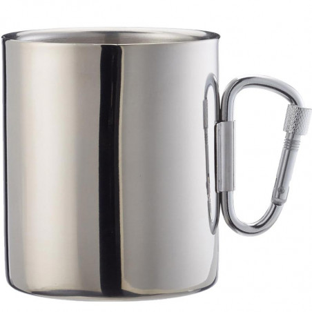 TASSE INOX ISOTHERME 33 CL AVEC MOUSQUETON BASIC NATURE