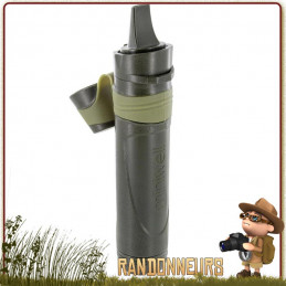 paille filtrante L600 Miniwell adaptée à  traitement de l'eau en randonnée légère ou survie nature