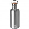 GOURDE 1.2 LITRES INOX BOUCHON A VIS LARGE OUVERTURE BASIC NATURE