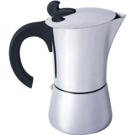 CATERIERE ITALIENNE ESPRESSO 6 TASSES INOX BASIC NATURE
